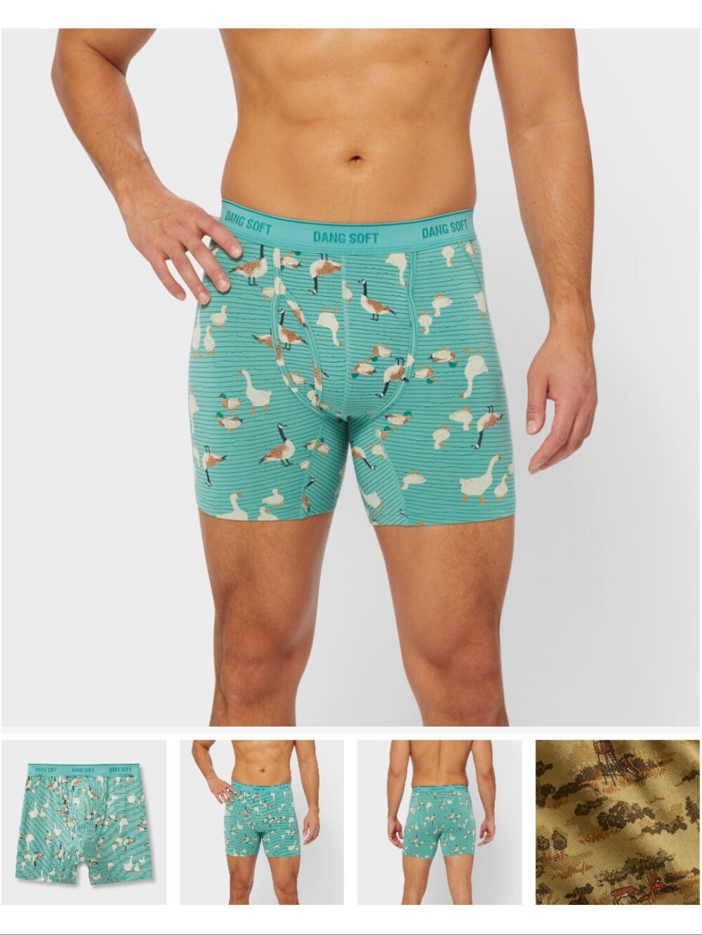 Duluth Trading Co Dang Soft Pattern Boxer Briefs- L